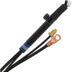 PRO-SOURCE - 80 Amp 12-1/2' Rubber Outfit 24FVMT Air Cooled TIG Welding Torch Kit - Americas Industrial Supply