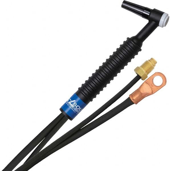PRO-SOURCE - 125 Amp 12-1/2' Rubber Outfit 9 Air Cooled TIG Welding Torch Kit - Americas Industrial Supply
