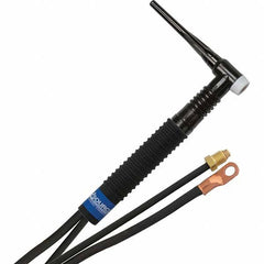 PRO-SOURCE - 200 Amp 12-1/2' Rubber Outfit 26FMT Air Cooled TIG Welding Torch Kit - Americas Industrial Supply