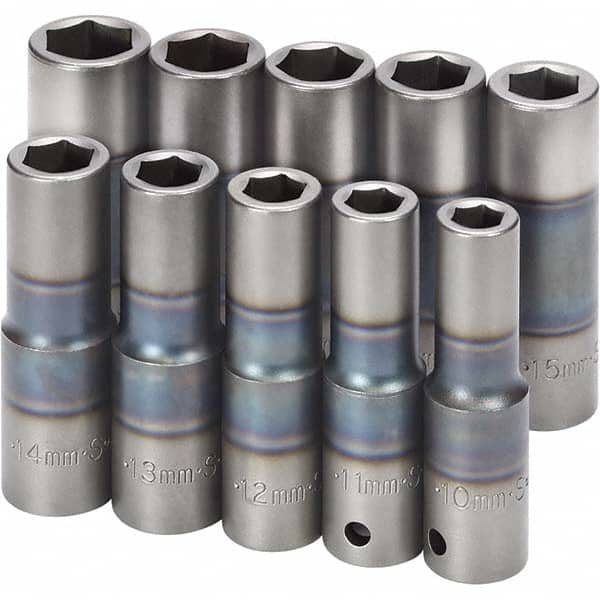 SK - Socket Sets Measurement Type: Metric Drive Size: 1/2 - Americas Industrial Supply