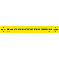 NMC - "Thank You for Practicting Social Distancing" Adhesive-Backed Floor Sign - Americas Industrial Supply