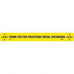 NMC - "Thank You for Practicting Social Distancing" Adhesive-Backed Floor Sign - Americas Industrial Supply