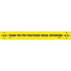 NMC - "Thank You for Practicting Social Distancing" Adhesive-Backed Floor Sign - Americas Industrial Supply