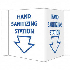 NMC - "Hand Sanitizing Station", 12" Wide x 6" High, Vinyl Safety Sign - Americas Industrial Supply