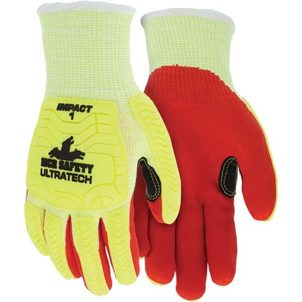 MCR Safety - Size S, ANSI Cut Lvl A5, Puncture Lvl 3, Abrasion Lvl 5, Foam Nitrile Coated Cut & Puncture Resistant Gloves - Americas Industrial Supply