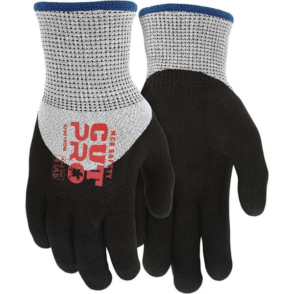 MCR Safety - Size L, ANSI Cut Lvl A5, Puncture Lvl 3, Abrasion Lvl 4, Foam Nitrile Coated Cut & Puncture Resistant Gloves - Americas Industrial Supply