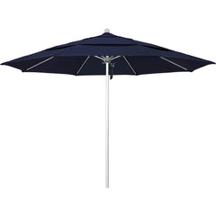 Patio Umbrellas; Diameter (Feet): 11; Height (Feet): 8.917; Fabric Color: Navy; Base Included: No; Canopy Fabric: Pacifica; Fade Resistant: Yes; Additional Information: Pulley Lift; Frame Material: Aluminum