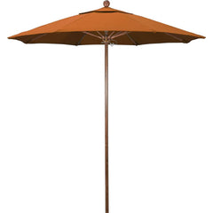 Patio Umbrellas; Diameter (Feet): 7.; Height (Feet): 8.000; Fabric Color: Tuscan; Base Included: No; Canopy Fabric: Pacifica; Fade Resistant: Yes; Additional Information: Push Lift; Frame Material: Aluminum