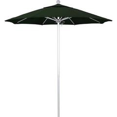Patio Umbrellas; Diameter (Feet): 7.5; Height (Feet): 8.000; Fabric Color: Hunter Green; Base Included: No; Canopy Fabric: Pacifica; Fade Resistant: Yes; Additional Information: Push Lift; Frame Material: Aluminum