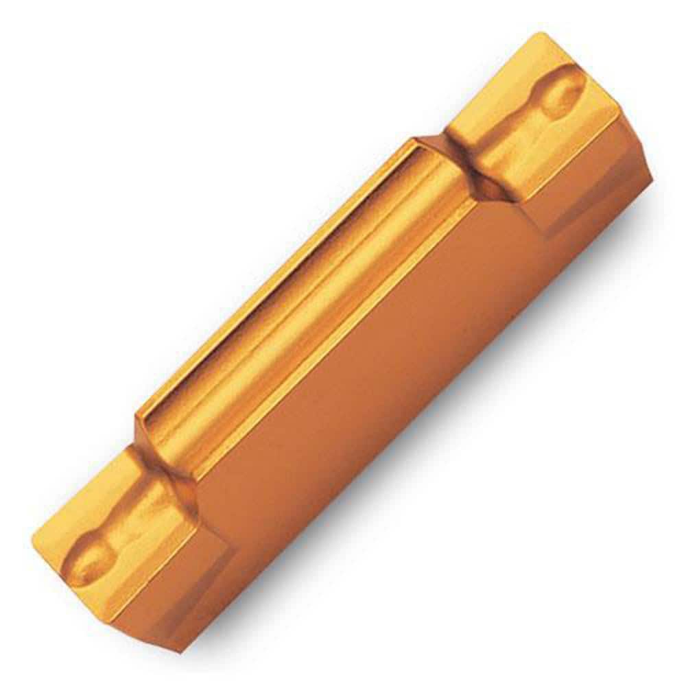 Grooving Insert: TDXTT TT9080, Solid Carbide TiAlN & TiN Finish, Neutral, 0.197″ Cutting Width, Series TDXT-E