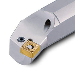 Indexable Boring Bar:  A16T-HSKNL-33,  1.00 mm Shank Dia,  75.00&deg N/A Steel 12.0000″ OAL,  Lever,