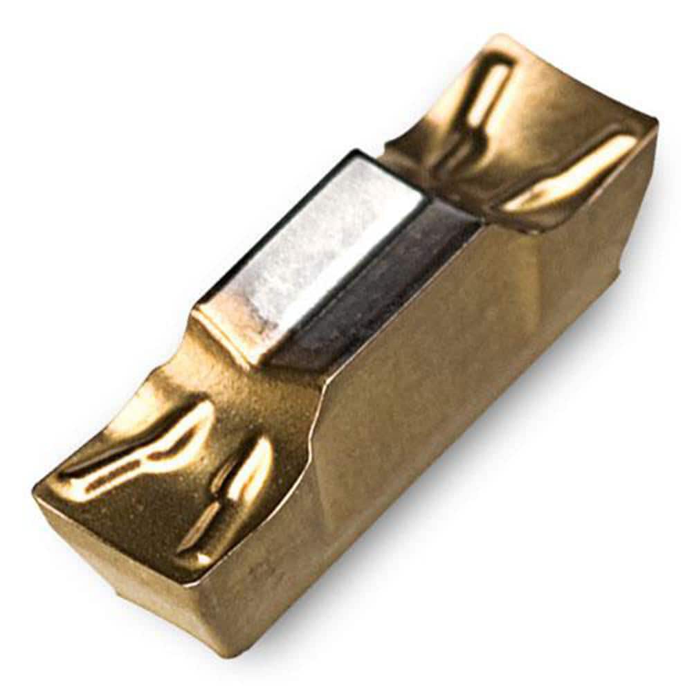 Grooving Insert: TDIMM TT9080, Solid Carbide TiAlN & TiN Finish, Neutral, 0.079″ Cutting Width, Series TDIM