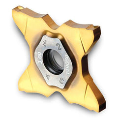 Grooving Insert: TQCC TT9080, Solid Carbide TiAlN & TiN Finish, Neutral, 0.059″ Cutting Width, Series TQC34
