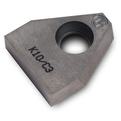 Grooving Insert: TGUX K10, Solid Carbide Uncoated, Neutral, 0.402″ Cutting Width, Series TGUX