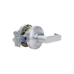 Lever Locksets; Type: Passage; Key Type: Keyless; Strike Type: ASA Strike; Finish/Coating: Satin Chrome; Material: Steel; Material: Steel; Door Thickness: 1-3/8-1/3-4; Backset: 2.75; Lockset Grade: Grade 1; Cylinder Type: None; Minimum Order Quantity: Ste