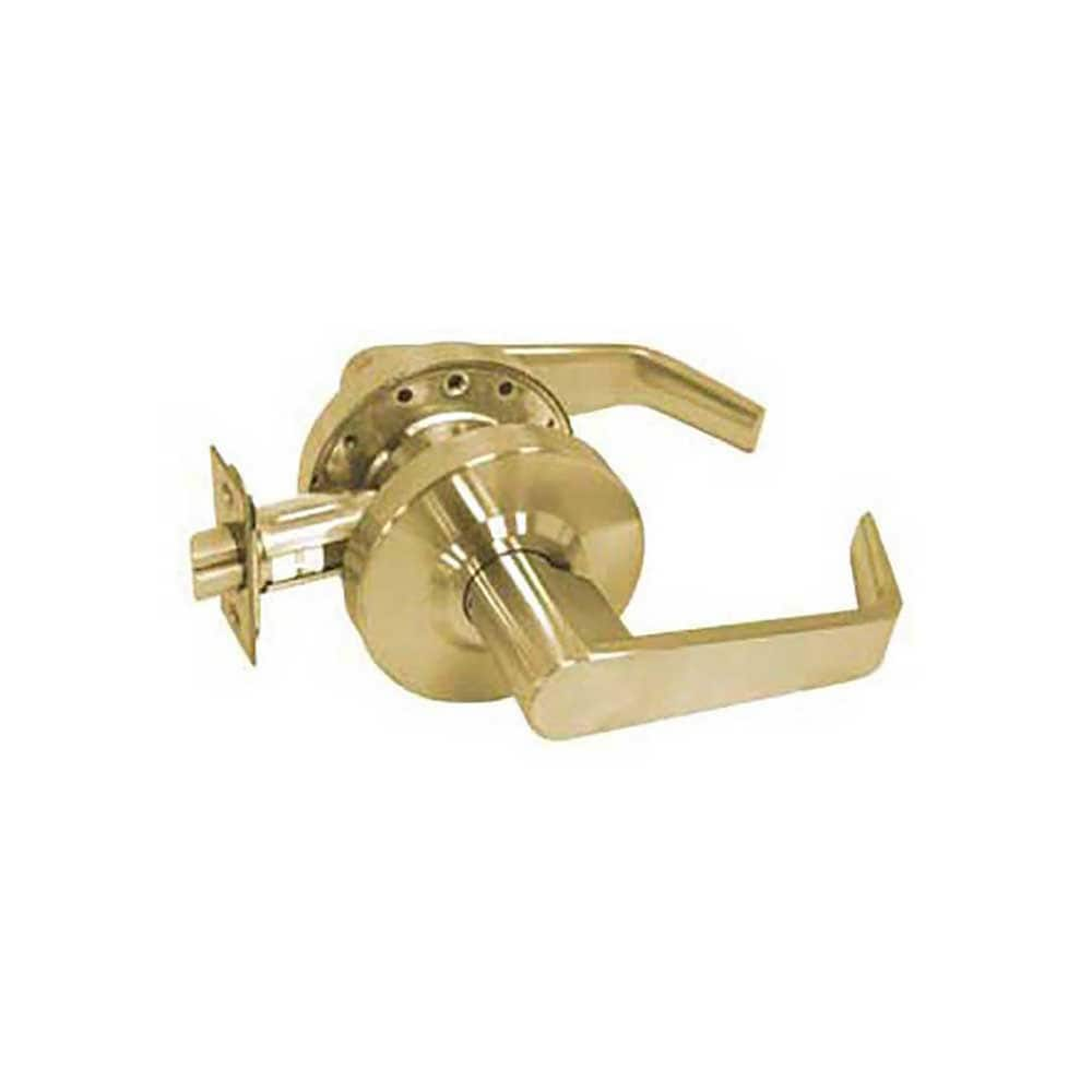 Lever Locksets; Type: Passage; Key Type: Keyless; Strike Type: ASA Strike; Finish/Coating: Bright Brass; Material: Steel; Material: Steel; Door Thickness: 1-3/8-2; Backset: 2.75; Lockset Grade: Grade 2; Cylinder Type: None; Minimum Order Quantity: Steel;