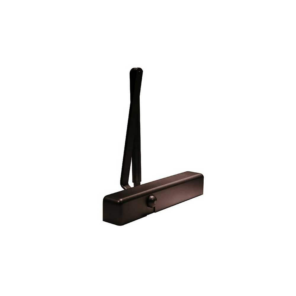 8600 Door Closer Body Damper: 250 lb Load Capacity Full Plastic Cover, Dark Bronze Painted Finish, Non-Handed