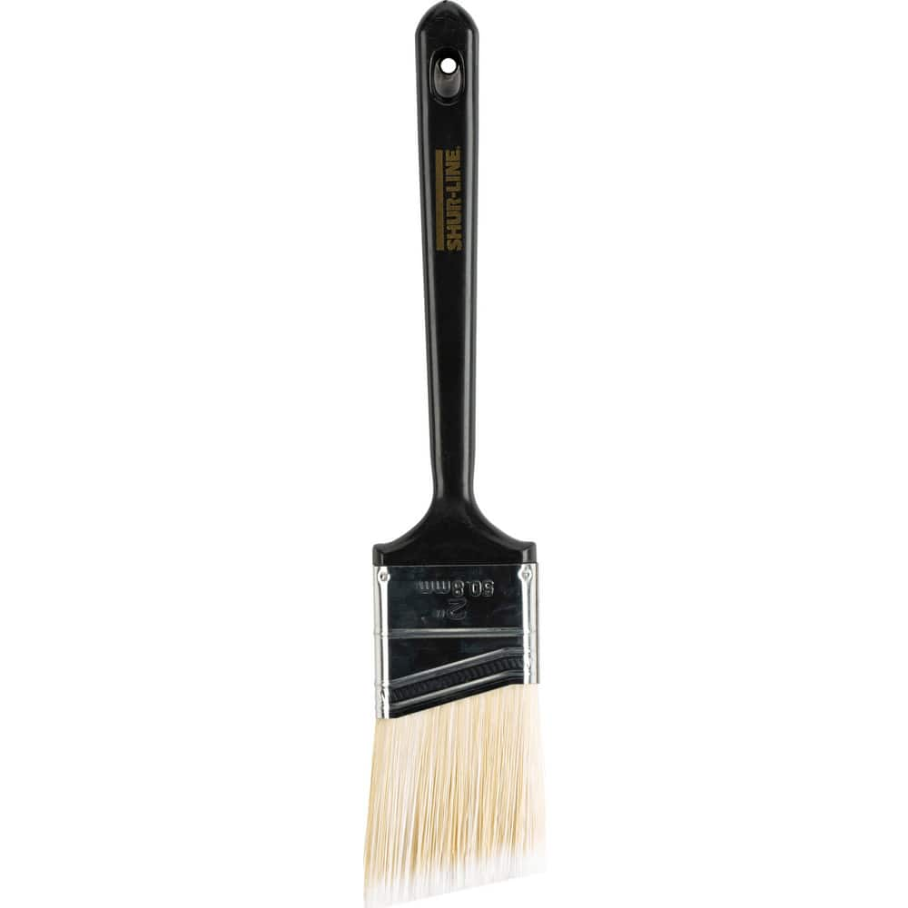 Paint Brush: Polyester, Synthetic Bristle 7-1/4″ Sash, Plastic Handle, for Latex Flat & Water