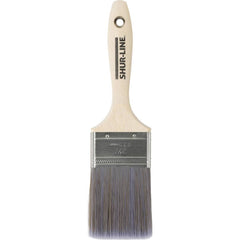 Paint Brush: Polyester, Synthetic Bristle 5-3/4″ Beavertail, Wood Handle, for Latex Flat & Water