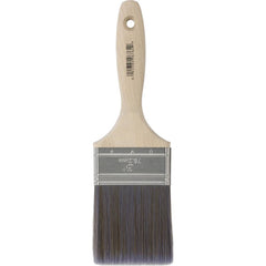 Paint Brush: Polyester, Synthetic Bristle 6″ Beavertail, Wood Handle, for Latex Flat & Water