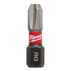 Phillips Screwdriver Bits; Point Size: #3; Drive Size: 0.25; Overall Length: 1.00; Overall Length (mm): 1.00; Drive Size (Inch): 0.25