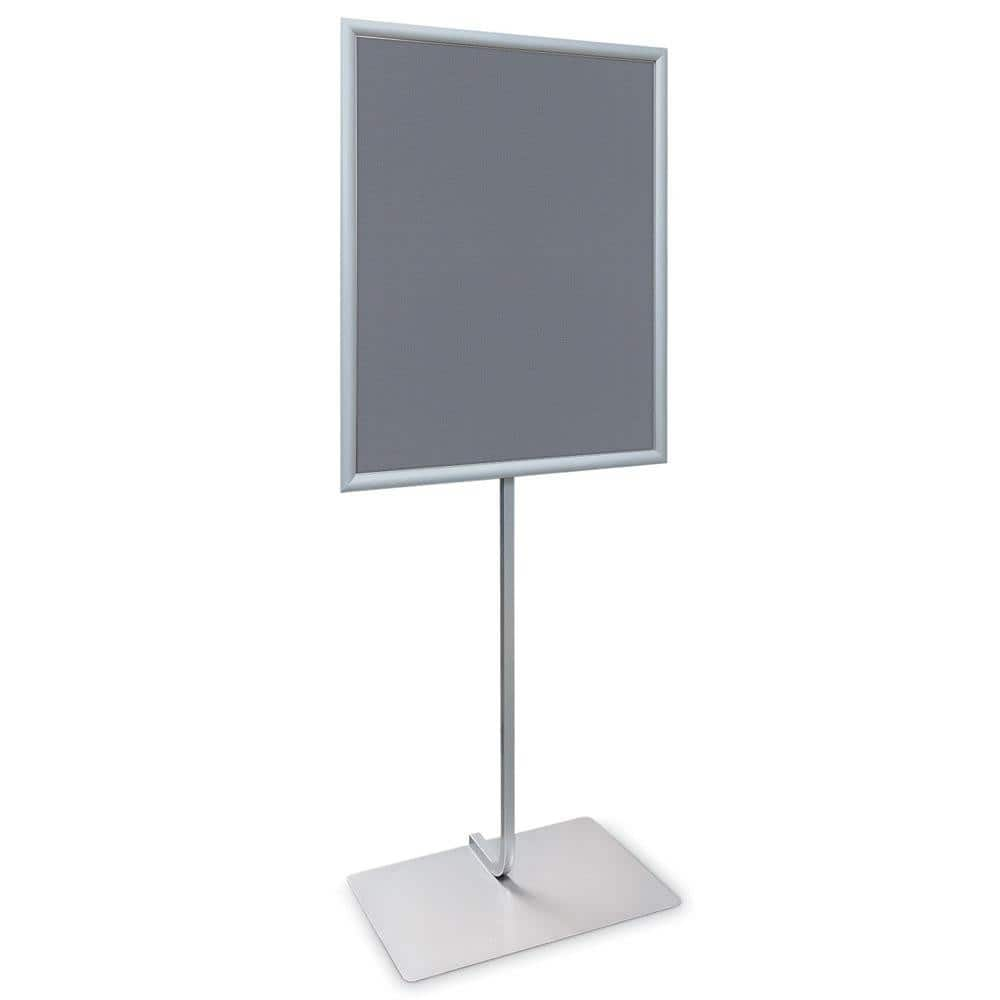 Sign Holders & Frames; Product Type: Sign Frame; Material: Aluminum; Color: Silver; Indoor/Outdoor: Indoor; Mount Type: Free Standing; Sign Holder Height (Decimal Inch): 53.5; Sign Holder Width (Inch): 22; Signs Held: 1; Sign Holder Width: 22; Sign Holder