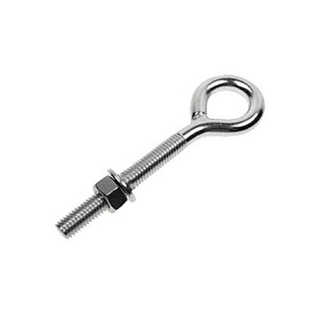 Fixed Lifting Eye Bolt: Without Shoulder, 13,300 lb Capacity, 1 ™ Thread, Steel Partially Threaded, 18″ Shank, 7″ Thread Length