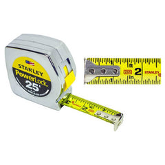 Tape Measure: 35' Long, 4.6″ Width, Yellow Blade 0.0625″ Graduation