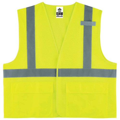 8220HL S/M Lime Standard Mesh Vest Type R Class 2 - Americas Industrial Supply
