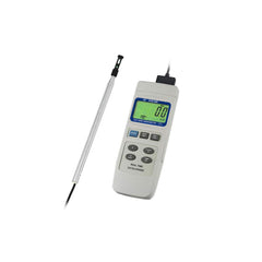 Airflow Meters & Thermo-Anemometers; Meter Type: Hot Wire Thermo-Anemometer; Maximum Air Velocity ft/min (Feet): 3937; Measures: Airflow; Temperature; Humidity Sensing: No; Data Logging: Yes; Auto Power Off: Yes; Minimum Air Velocity: 40; Minimum Process