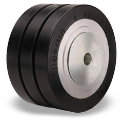 Triple Wheel Caster Wheel: Polyurethane on Aluminum, 6″ Dia, 3″ Wide 3,100 lb Capacity, Precision Sealed Ball Bearing, Non-Marking