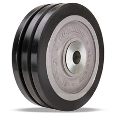 Triple Wheel Caster Wheel: Polyurethane on Aluminum, 10″ Dia, 3″ Wide 5,900 lb Capacity, Precision Sealed Ball Bearing, Non-Marking