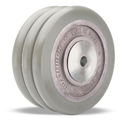 Triple Wheel Caster Wheel: Polyurethane on Aluminum, 8″ Dia, 3″ Wide 4,000 lb Capacity, Precision Sealed Ball Bearing, Non-Marking