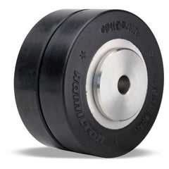 Twin Wheel Caster Wheel: Polyurethane on Aluminum, 4″ Dia, 2″ Wide 1,200 lb Capacity, Precision Sealed Ball Bearing, Non-Marking