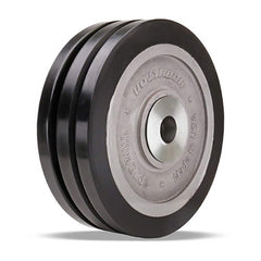Triple Wheel Caster Wheel: Polyurethane on Aluminum, 10″ Dia, 3″ Wide 5,900 lb Capacity, Precision Sealed Ball Bearing, Non-Marking