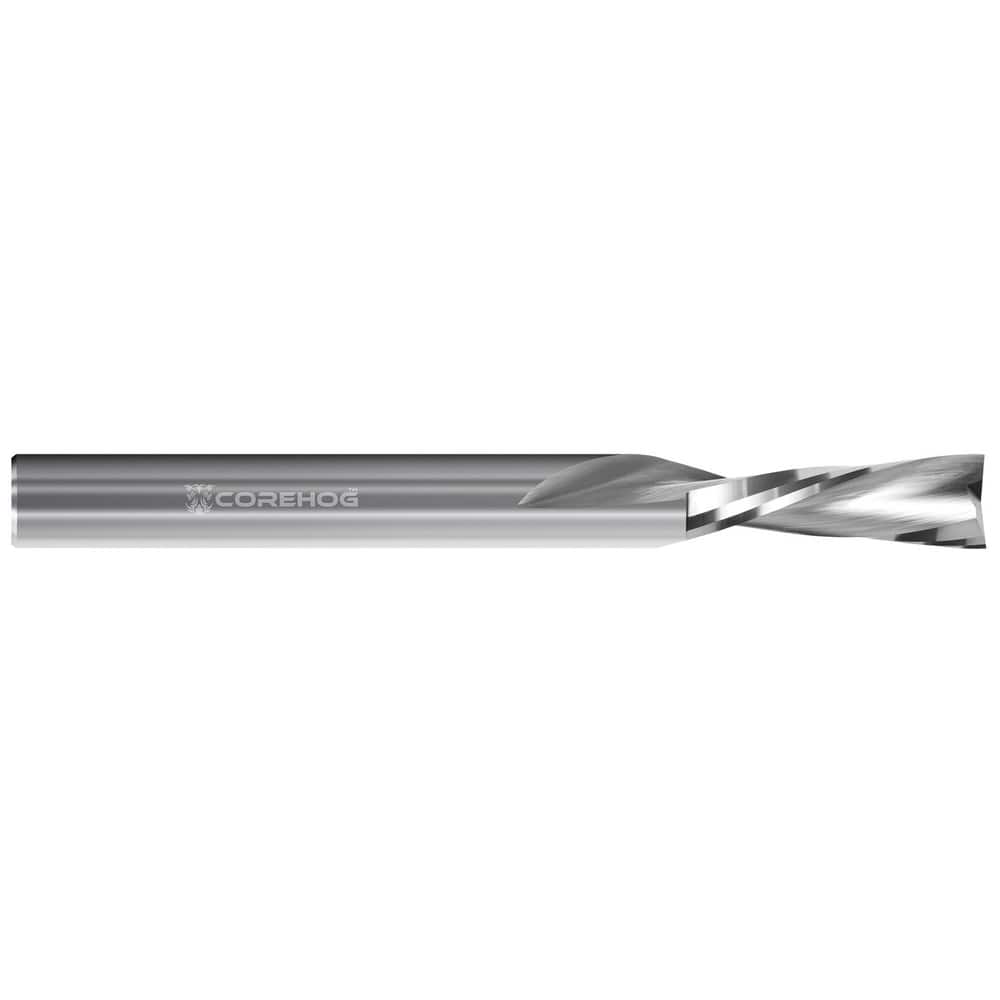 Square End Mill: 0.187'' Dia, 0.562'' LOC, 2'' OAL, 3 Flutes, Solid Carbide Single End, Uncoated, Downcut Flute