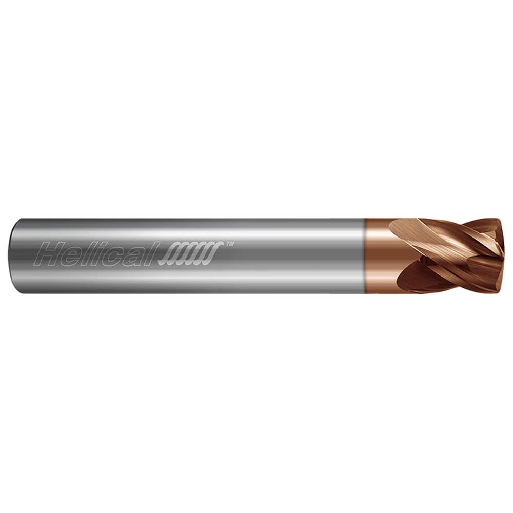 Barrel Cutter End Mills; End Type: Lens Form; Material: Solid Carbide; Shank Diameter (mm): 0.5000; Length of Cut (Inch): 1/2; Number of Flutes: 4; Finish/Coating: Tplus; Series/List: End Mills for Stainless & High Temp - Multi-Axis Finishers - 4 Flute -