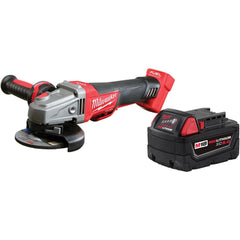 Angle & Disc Grinders; Voltage: 18.00; Spindle Size: 5/8-11; Amperage: 6.0000; Lock-On: No; Lock-Off: No; Switch Type: Paddle; Includes: Red Lithium XC5.0 Extended Capacity Battery Pack; Side Handle, Spanner Wrench, Type 1 Guard, Type 27 Guard