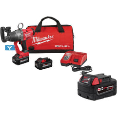 Cordless Impact Wrench: 18V, 1″ Drive, 2,450 BPM, 1,650 RPM 3 M18 RED LITHIUM Battery Included, Charger Included