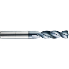 #34 Dia. × 1/8″ Shank × 5/8″ Flute Length × 2″ OAL, 3xD, 145°, TC, 2 Flute, External, Round Solid Carbide Drill - Americas Industrial Supply