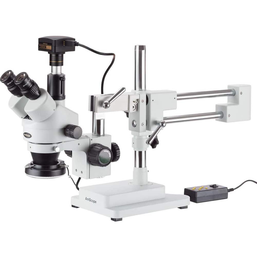 Microscopes; Microscope Type: Stereo; Eyepiece Type: Trinocular; Image Direction: Upright; Eyepiece Magnification: 10x; Maximum Magnification: 3.5x