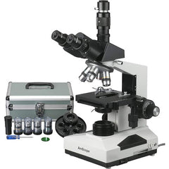 Microscopes; Microscope Type: Compound; Eyepiece Type: Trinocular; Image Direction: Upright; Eyepiece Magnification: 10x; Maximum Magnification: 40x