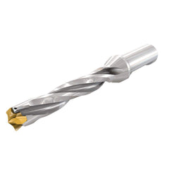 Replaceable Tip Drill: 0.787 to 0.823'' Drill Dia, 4.11″ Max Depth, 1'' Flatted Shank Uses H3P Inserts, 7.77″ OAL, Through Coolant