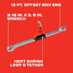 Box Wrenches; Wrench Type: Obstruction Wrench; Wrench Size: 19 mm, 22 mm; Head Type: Offset; Double/Single End: Double; Wrench Shape: Half Moon; Material: Steel; Finish: Polished; Number Of Points: 12; Overall Length: 9.97