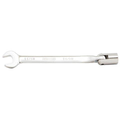 Combination Wrench: 0.688'' Head Size, 15 ° Offset 10.38'' OAL, Steel, Satin Finish