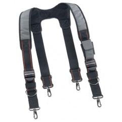 5560 GRAY PADDED TL BELT SUSPENDERS - Americas Industrial Supply