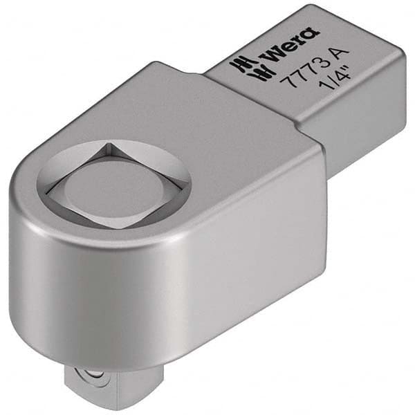 Wera - Torque Wrench Interchangeable Heads Head Type: Square NonRatcheting Size (Inch): 1/4 - Americas Industrial Supply