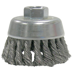 2-3/4″ Single Row Knot Wire Cup Brush, .020″ Steel Fill, M14 × 2.0 Nut - Americas Industrial Supply