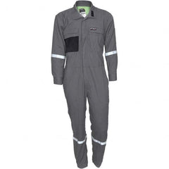 MCR Safety - Size 46 Regular Gray ASTM F1506 8.9 Cal/Cm2 CAT2 NFPA 2112 UL Certified NFPA 70E Flame Resistant/Retardant Coveralls - Americas Industrial Supply