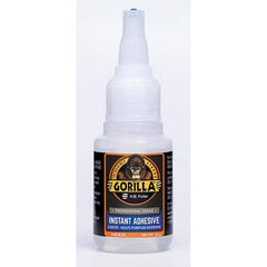 GorillaPro - 20 g Squeeze Bottle Clear Instant Adhesive - Americas Industrial Supply